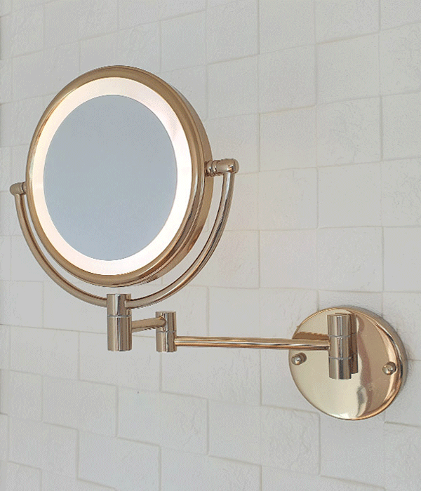 힐스 터치 LED 벽부착등 욕실조명 (골드 크롬)